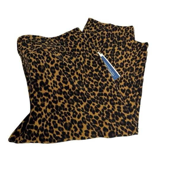 Old Navy NWT leopard print Harper mid rise crop pants size 22 short - Picture 8 of 13